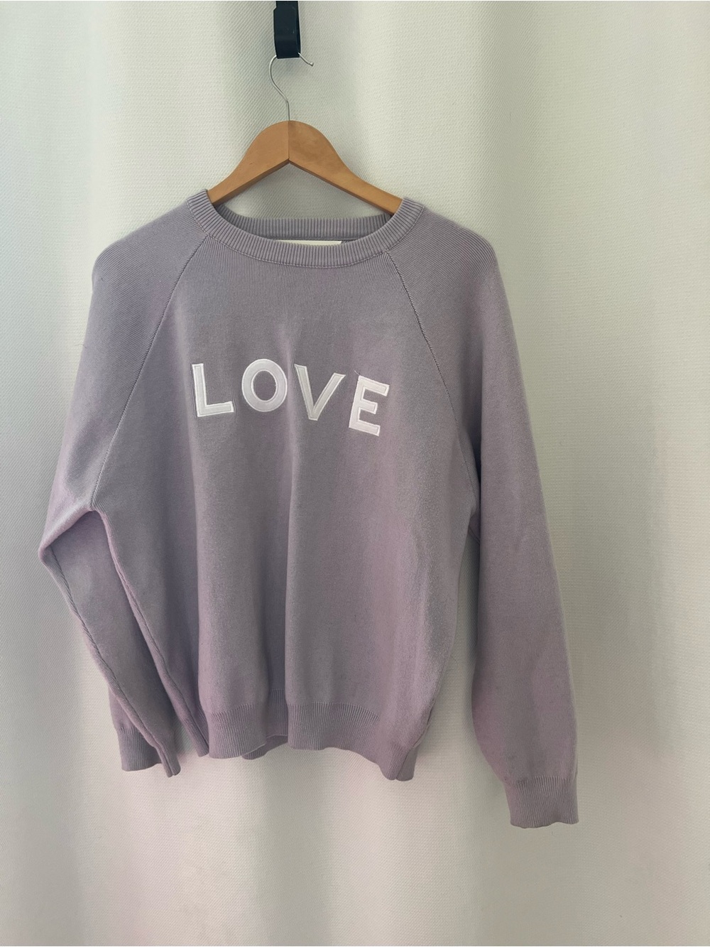 Pink Martini Lavender 'LOVE' Crewneck Sweater